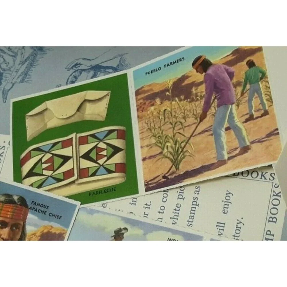The Golden Book Of Indian Stamps 48 Native American 8th printing 1973